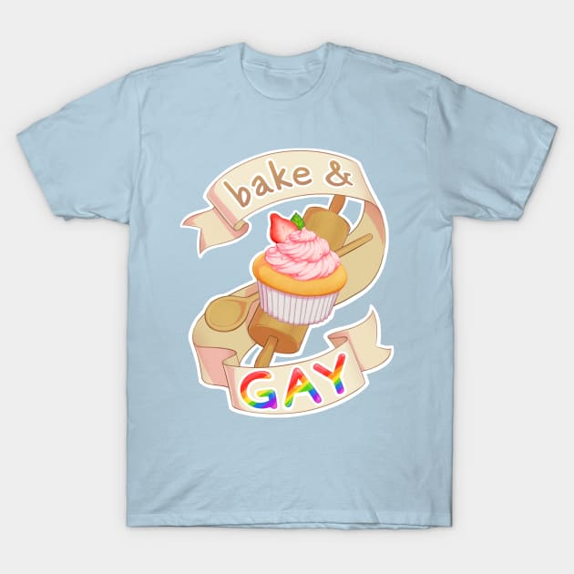 BAKE & GAY T-Shirt by SmalltimeCryptid